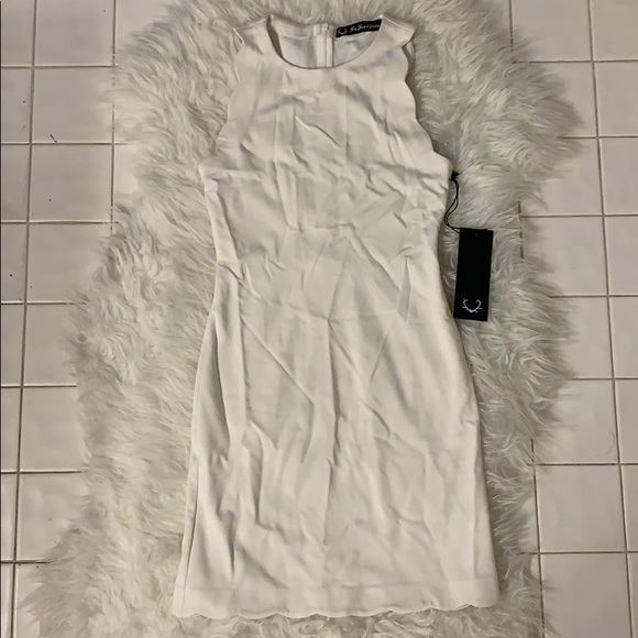 For Love & Lemons White Scallop Dress Rosarita - Picture 2 of 5